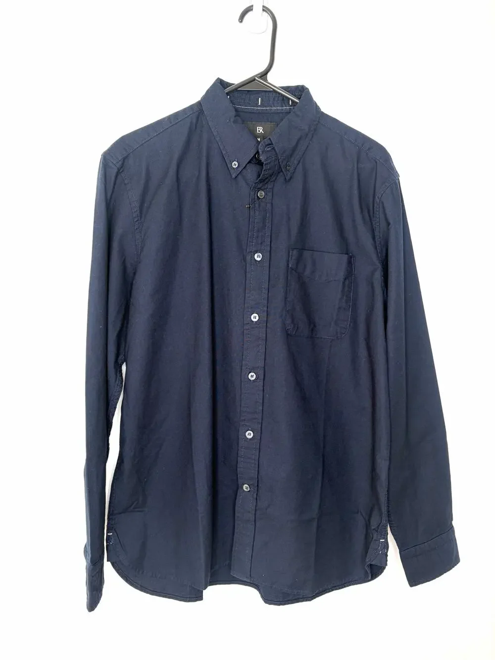 Banana Republic Organic Cotton Long Sleeve Button Down Oxford Shirt Sz M Indigo
